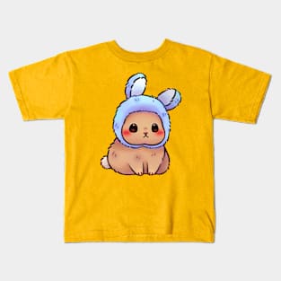 Bunny in Blue Hat Kids T-Shirt